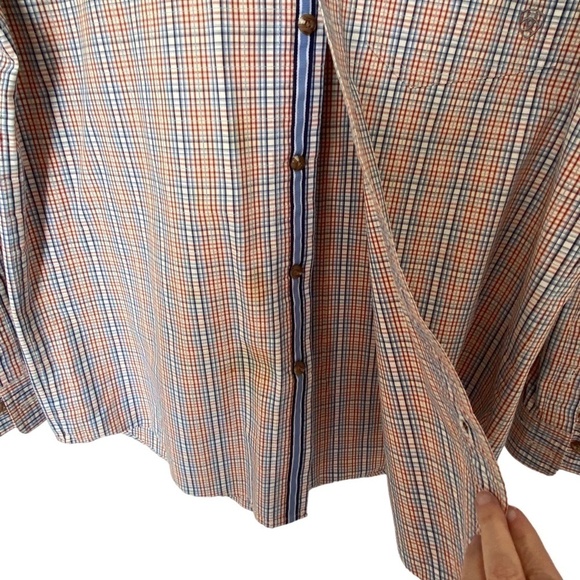 ARIAT Men’s Pro Series Long Sleeve Western Shirt Medium Cream Blue Rust - Picture 3 of 8